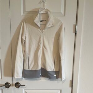 Nike Golf Women’s Cream and Gray Full-Zip Track Jacket